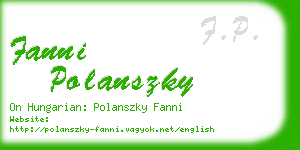 fanni polanszky business card